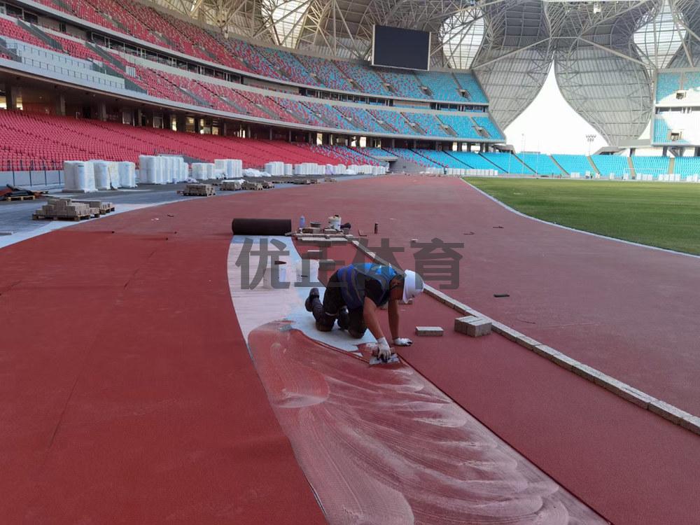 萨迦预制型橡胶跑道每平方米的价格